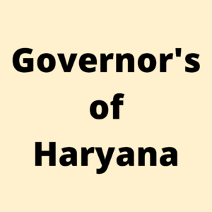 governors of haryana