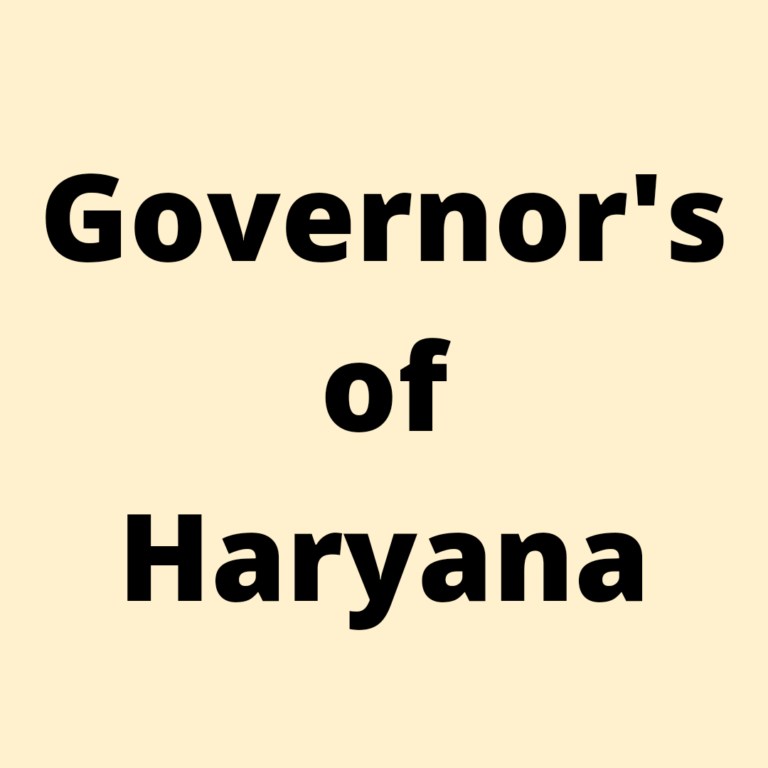 governors of haryana