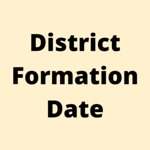 District formation date