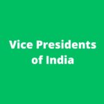 Vice Presidents of India