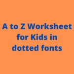 A to Z worksheet